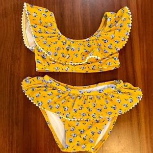 Janie and Jack 18 to 24 month girls off shoulder/ ruffle skirt bikini swimsuit